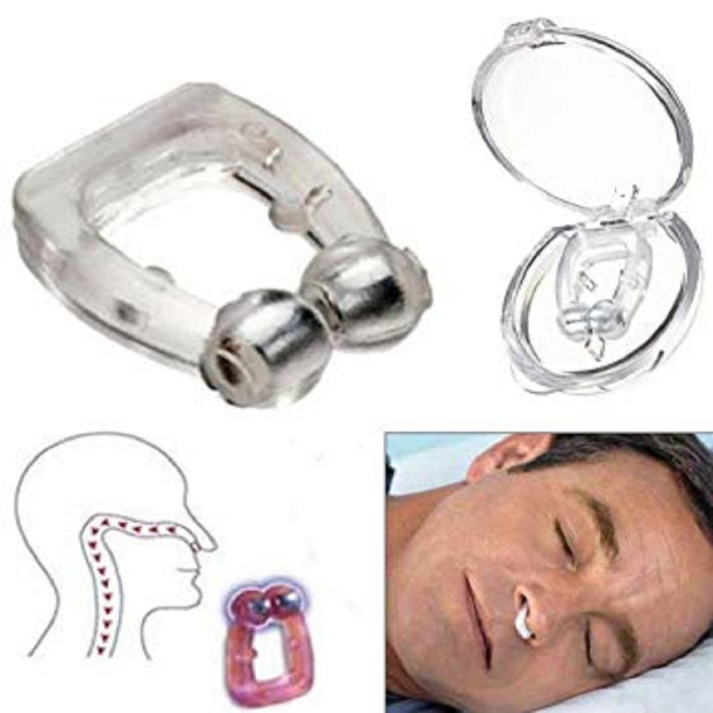 Anti Snore Free Sleep Silicone Magnetic Nose Clip