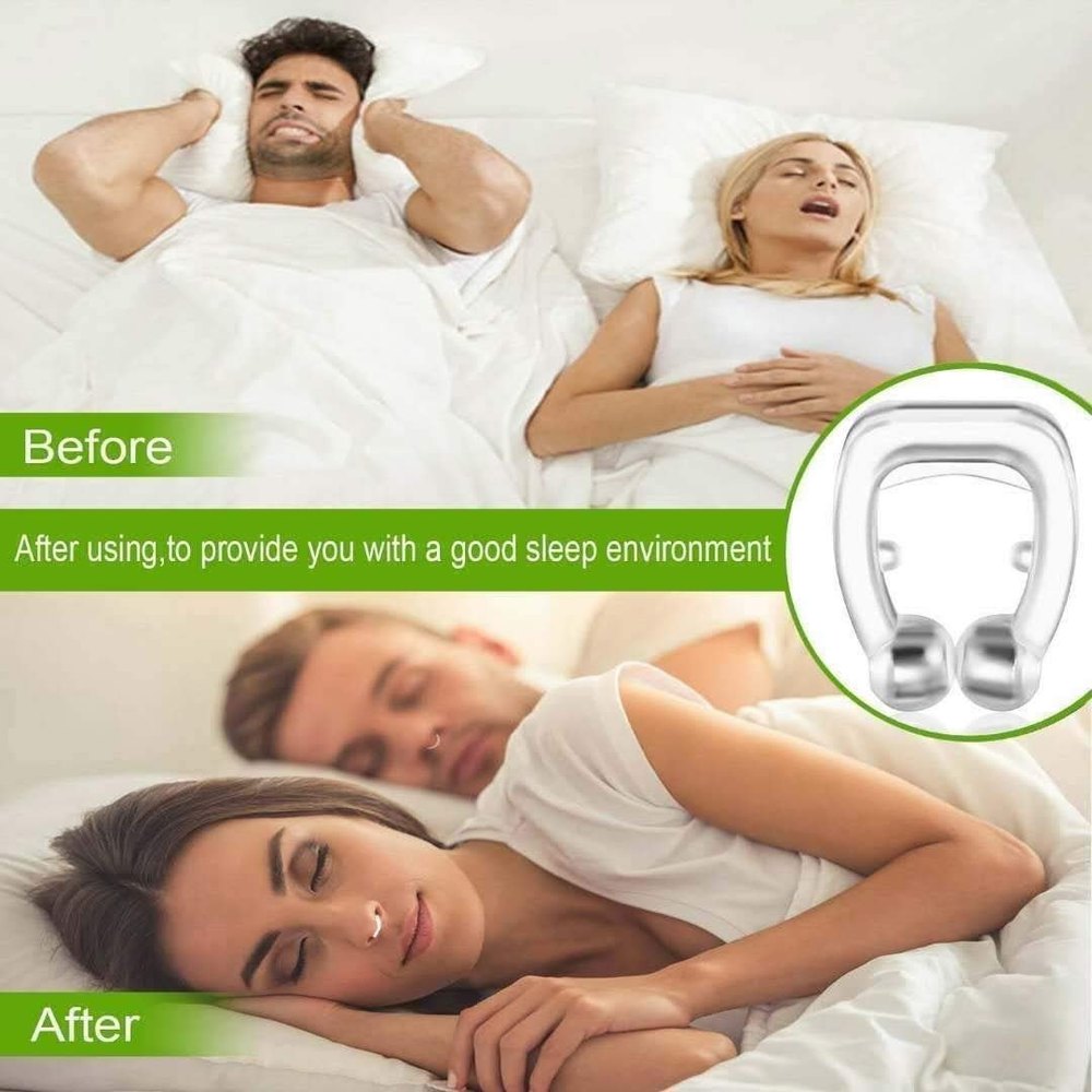 Anti Snore Free Sleep Silicone Magnetic Nose Clip